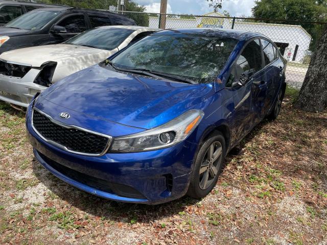 3KPFL4A70JE221336 - 2018 KIA FORTE LX BLUE photo 2