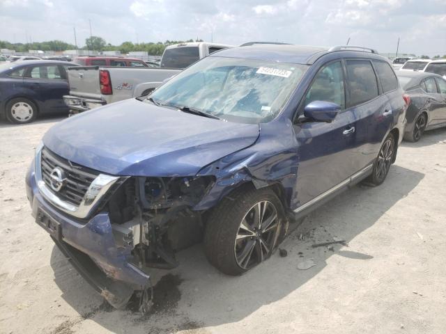 5N1DR2MM6HC610765 - 2017 NISSAN PATHFINDER S BLUE photo 1
