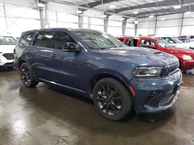 1C4SDJCT8MC610712 - 2021 DODGE DURANGO R/T BLUE photo 4