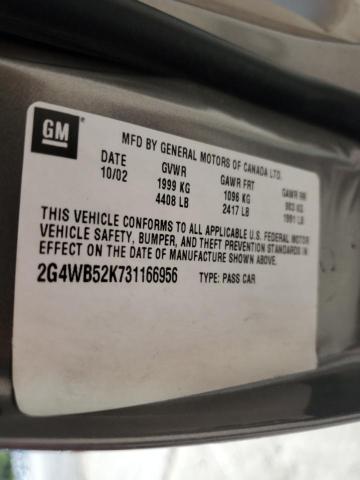 2G4WB52K731166956 - 2003 BUICK REGAL LS 灰色 照片 13