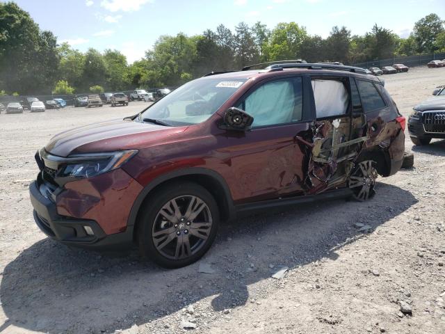 5FNYF8H55MB036919 - 2021 HONDA PASSPORT EXL Tünd qırmızı foto 1