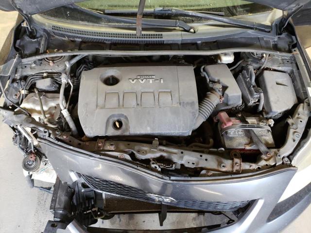 1NXBU4EE5AZ169199 - 2010 TOYOTA COROLLA BASE GRAY photo 11