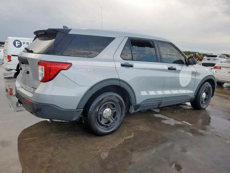 1FM5K8AW1LGA41763 - 2020 FORD EXPLORER POLICE INTERCEPTOR 银色 照片 3