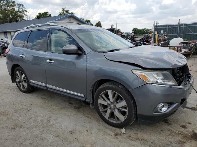 5N1AR2MM4FC641111 - 2015 NISSAN PATHFINDER S GRAY photo 4