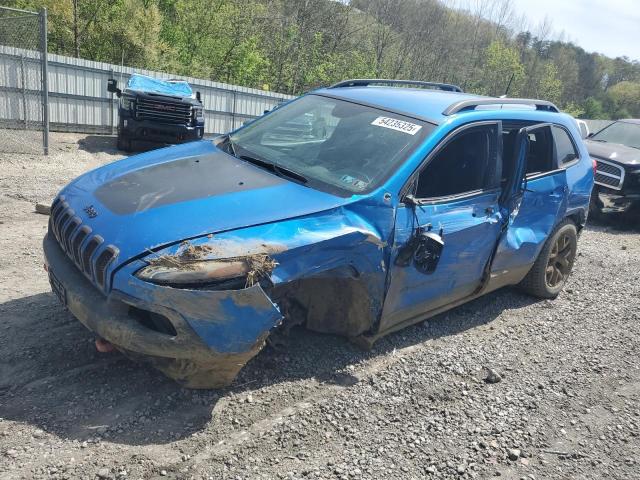 1C4PJMBB4JD502876 - 2018 JEEP CHEROKEE TRAILHAWK BLUE photo 1
