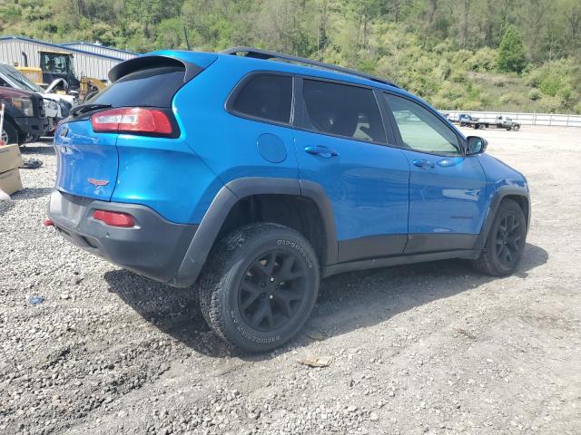 1C4PJMBB4JD502876 - 2018 JEEP CHEROKEE TRAILHAWK BLUE photo 3