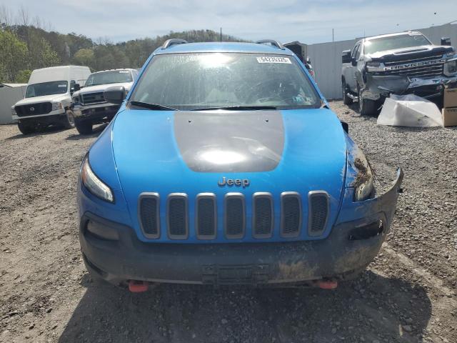 1C4PJMBB4JD502876 - 2018 JEEP CHEROKEE TRAILHAWK BLUE photo 5