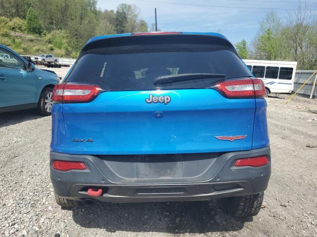 1C4PJMBB4JD502876 - 2018 JEEP CHEROKEE TRAILHAWK BLUE photo 6