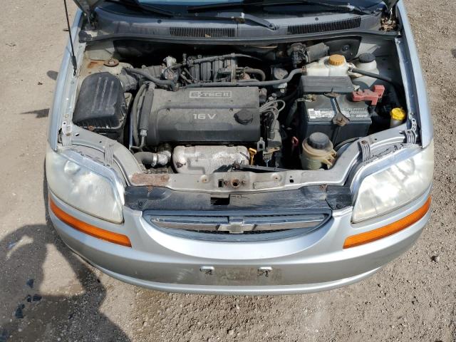 KL1TD62655B343203 - 2005 CHEVROLET AVEO BASE Gümüş foto 11