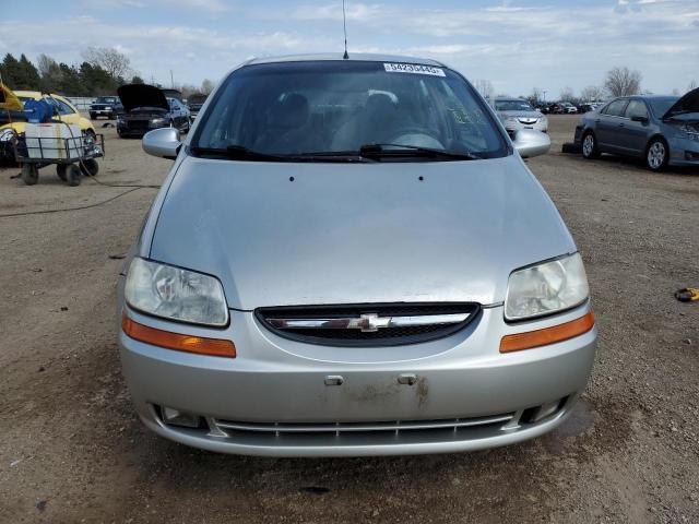 KL1TD62655B343203 - 2005 CHEVROLET AVEO BASE Gümüş foto 5
