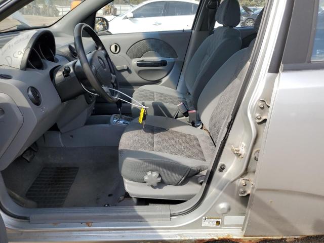 KL1TD62655B343203 - 2005 CHEVROLET AVEO BASE Gümüş foto 7