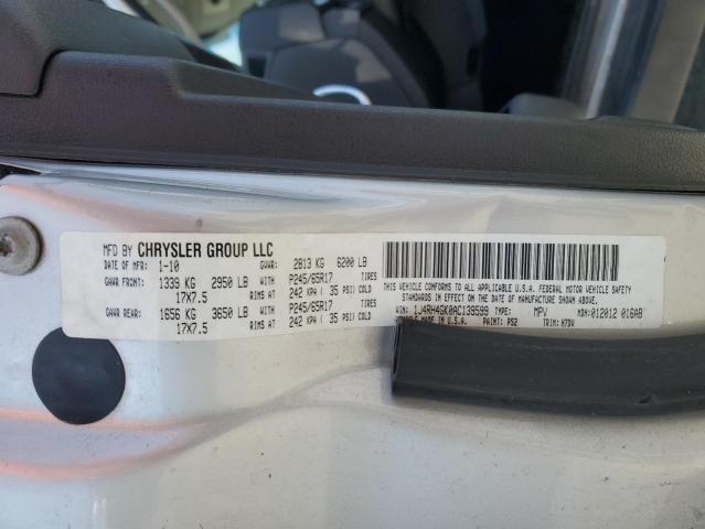 1J4RH4GK0AC139599 - 2010 JEEP COMMANDER SPORT Արծաթագույն լուսանկար 13