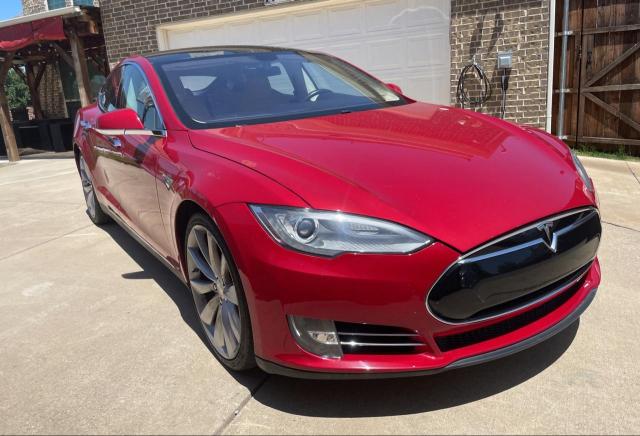 5YJSA1AG9DFP08925 - 2013 TESLA MODEL S წითელი ფოტო 1
