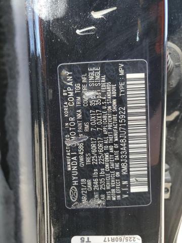 KM8J33A48JU715922 - 2018 HYUNDAI TUCSON SEL BLACK photo 13