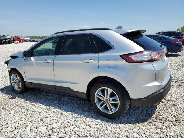 2FMTK4J94FBB24657 - 2015 FORD EDGE SEL SILVER photo 2