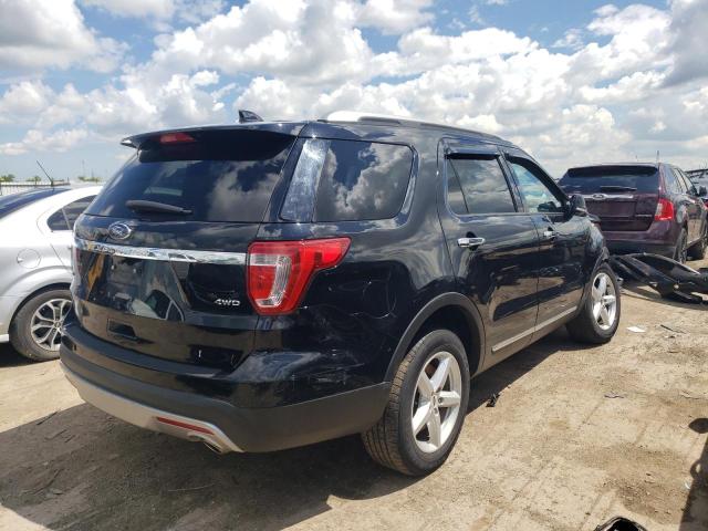 1FM5K8D82HGA09022 - 2017 FORD EXPLORER XLT BLACK photo 3