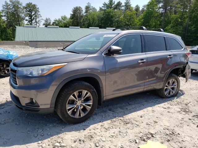 5TDJKRFH6FS134968 - 2015 TOYOTA HIGHLANDER XLE GRAY photo 1
