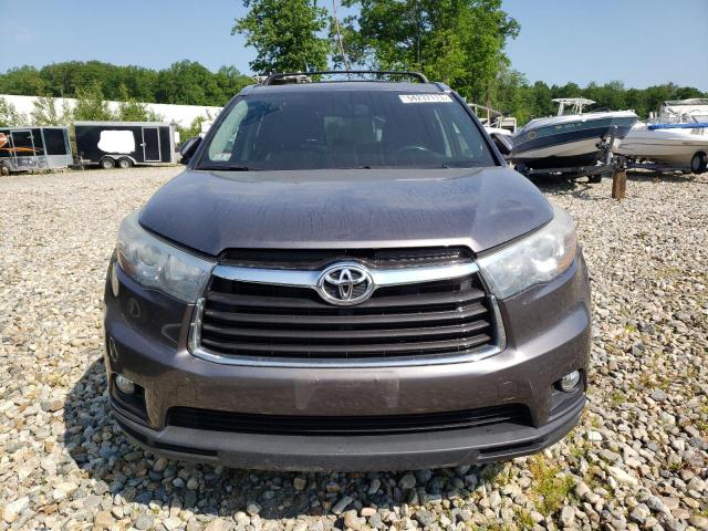 5TDJKRFH6FS134968 - 2015 TOYOTA HIGHLANDER XLE GRAY photo 5