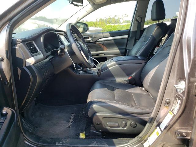 5TDJKRFH6FS134968 - 2015 TOYOTA HIGHLANDER XLE GRAY photo 7