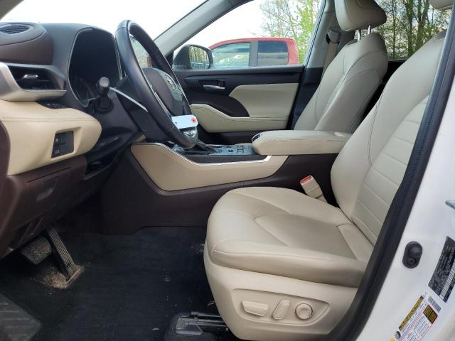 5TDGZRBH5MS066039 - 2021 TOYOTA HIGHLANDER XLE WHITE photo 7