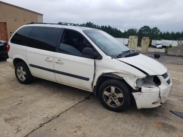 1D4GP45R45B344180 - 2005 DODGE CARAVAN SXT WHITE photo 4