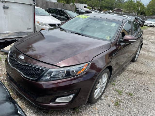 5XXGN4A71FG444692 - 2015 KIA OPTIMA EX BURGUNDY photo 2