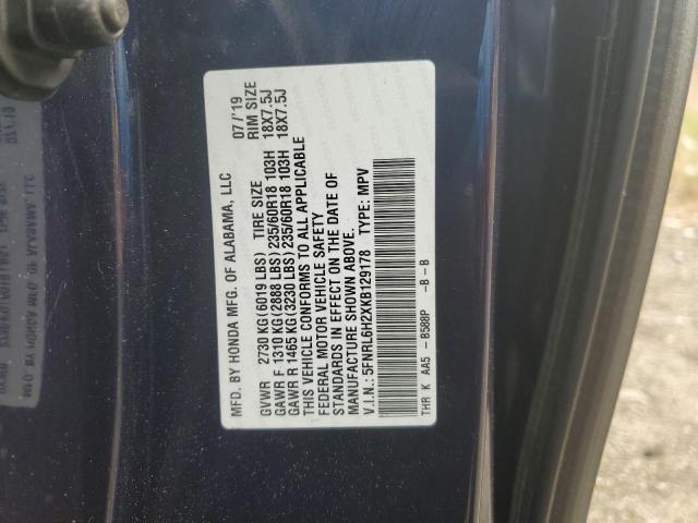 5FNRL6H2XKB129178 - 2019 HONDA ODYSSEY LX Mavi foto 13