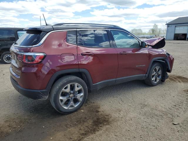 3C4NJDCB6LT204378 - 2020 JEEP COMPASS LIMITED RED photo 3