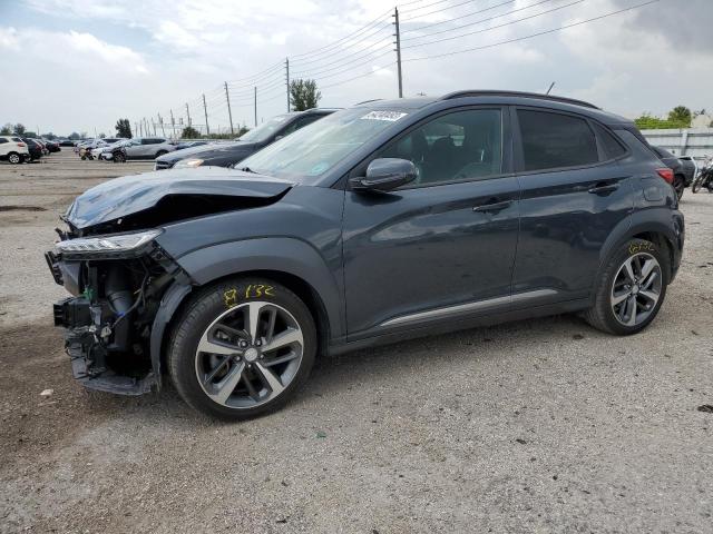 KM8K33A53JU132462 - 2018 HYUNDAI KONA LIMITED GRAY photo 1