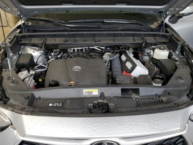 5TDGZRBH3NS590470 - 2022 TOYOTA HIGHLANDER XLE SILVER photo 12