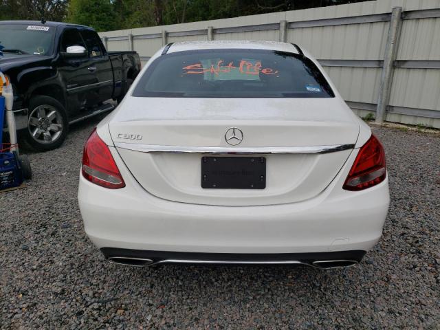 55SWF4JB0JU238089 - 2018 MERCEDES-BENZ C 300 WHITE photo 6