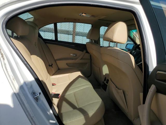 WBAN453588CT16817 - 2008 BMW 5 SERIES WHITE photo 10