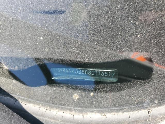 WBAN453588CT16817 - 2008 BMW 5 SERIES WHITE photo 12