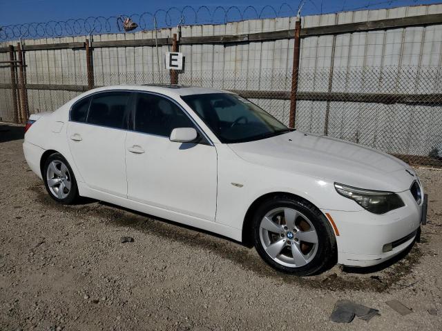 WBAN453588CT16817 - 2008 BMW 5 SERIES WHITE photo 4
