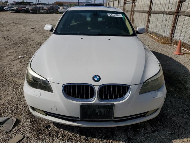 WBAN453588CT16817 - 2008 BMW 5 SERIES WHITE photo 5