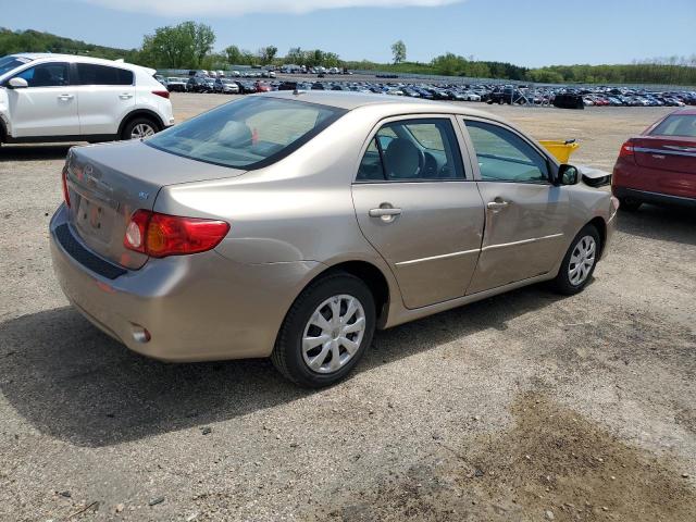 1NXBU4EE4AZ263719 - 2010 TOYOTA COROLLA BASE TAN photo 3