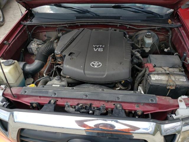 5TETU62N16Z268089 - 2006 TOYOTA TACOMA PRERUNNER ACCESS CAB RED photo 11