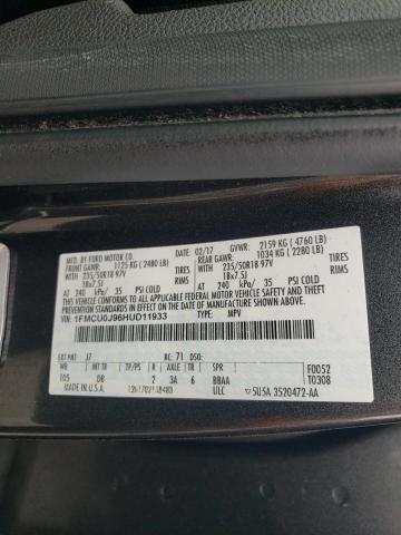 1FMCU0J96HUD11933 - 2017 FORD ESCAPE TITANIUM 灰色 照片 13