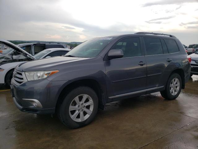 5TDZK3EH9DS131867 - 2013 TOYOTA HIGHLANDER BASE GRAY photo 1