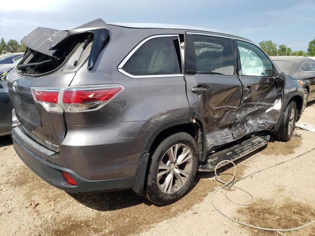 5TDJKRFH2ES035420 - 2014 TOYOTA HIGHLANDER XLE Boz foto 3