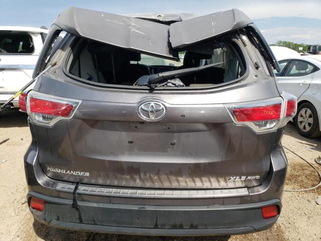 5TDJKRFH2ES035420 - 2014 TOYOTA HIGHLANDER XLE Boz foto 6