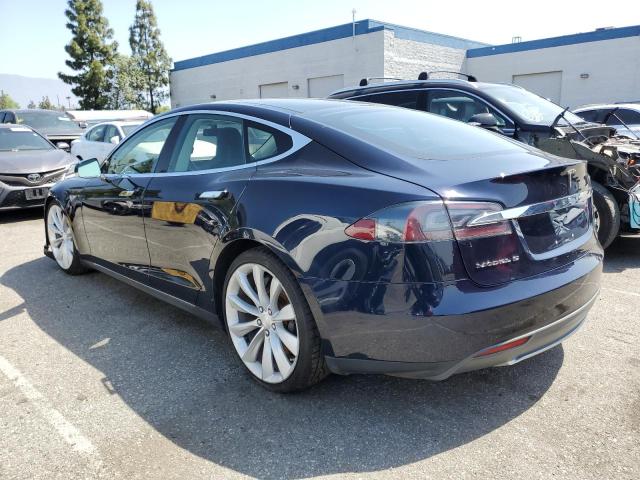 5YJSA1CP7DFP06958 - 2013 TESLA MODEL S BLUE photo 2