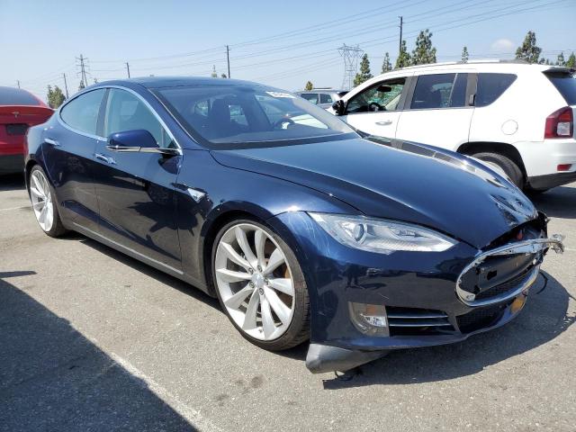 5YJSA1CP7DFP06958 - 2013 TESLA MODEL S BLUE photo 4