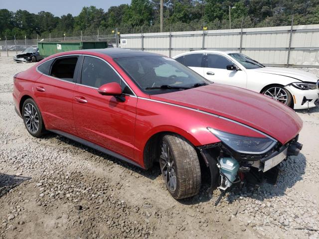 5NPEH4J2XLH004537 - 2020 HYUNDAI SONATA LIMITED RED photo 4