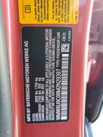 WMWXU9C08M2N29397 - 2021 MINI COOPER S წითელი ფოტო 13