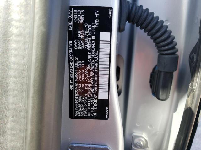 YV440MDR1H2222450 - 2017 VOLVO XC60 T5 DYNAMIC ვერცხლისფერი ფოტო 14