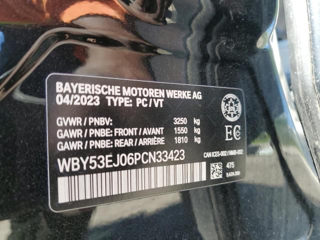 WBY53EJ06PCN33423 - 2023 BMW I7 XDRIVE60 BLACK photo 13