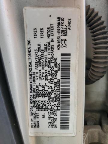 5TEGN92N31Z828252 - 2001 TOYOTA TACOMA DOUBLE CAB PRERUNNER SILVER photo 12