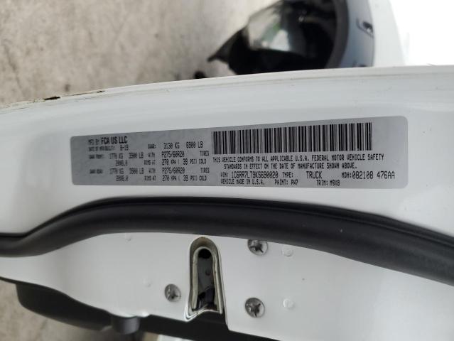 1C6RR7LT9KS690020 - 2019 RAM 1500 CLASS SLT 白色 照片 13