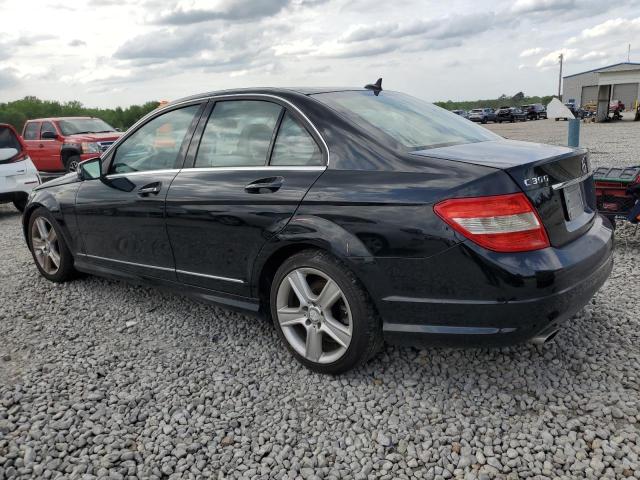 WDDGF8BB2BR163103 - 2011 MERCEDES-BENZ C 300 4MATIC BLACK photo 2